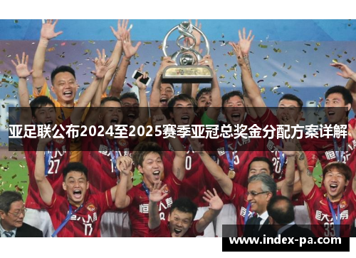 亚足联公布2024至2025赛季亚冠总奖金分配方案详解 亚足联公布2024至2025赛季亚冠总奖金分配方案详解